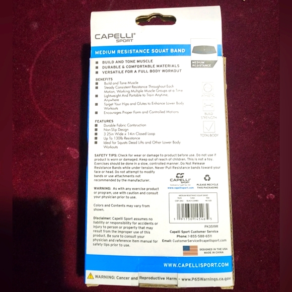 Capelli Sport Medium Looped Fabric Resistance Band - Picture 5 of 5